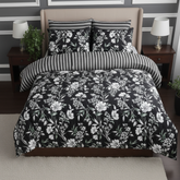 Black Botanical Bold Comforter